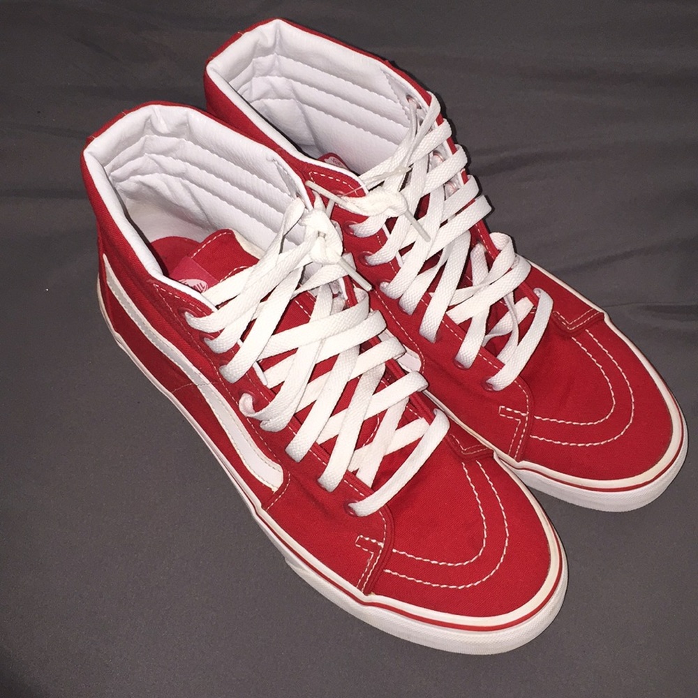 Vans Canvas Sk8 high Red